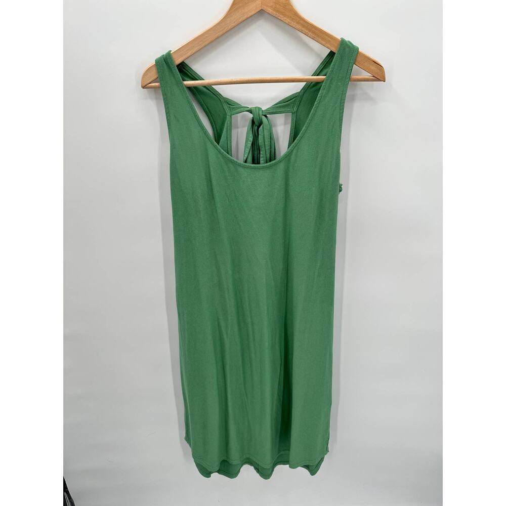 MICHAEL STARS Green Cotton Jersey Shift Dress // M